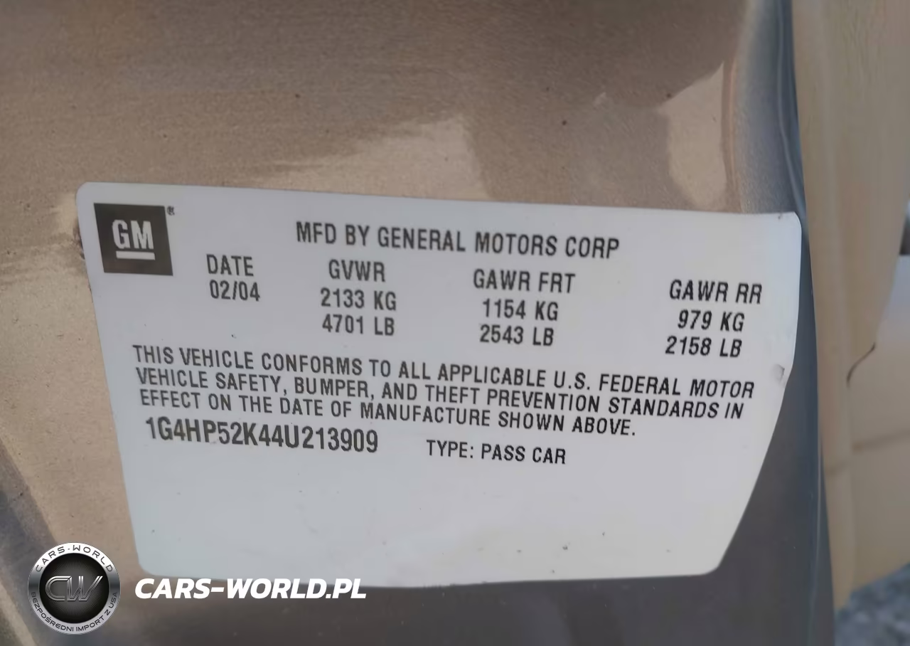 2004 Buick Lesabre Custom VIN:1G4HP52K44U213909 - 9