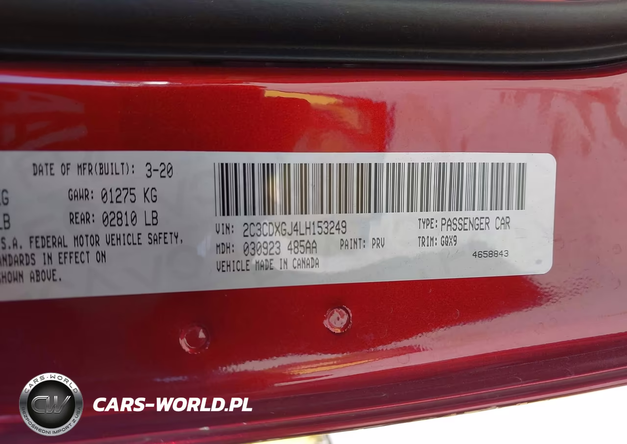 2020 Dodge Charger Scat Pack Rwd VIN:2C3CDXGJ4LH153249 - 9