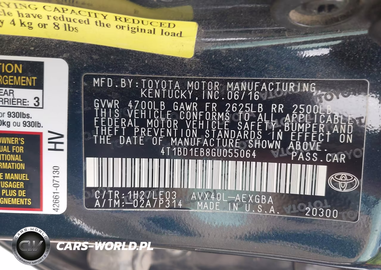 2016 Toyota Avalon Hybrid Xle Premium VIN:4T1BD1EB8GU055064 - 9