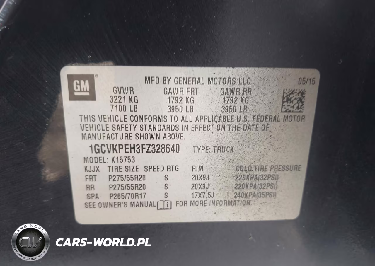 2015 Chevrolet Silverado 1500 Wt VIN:1GCVKPEH3FZ328640 - 9