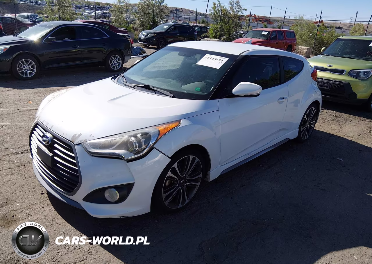 2016 Hyundai Veloster Turbo VIN:KMHTC6AE2GU249139 - 2