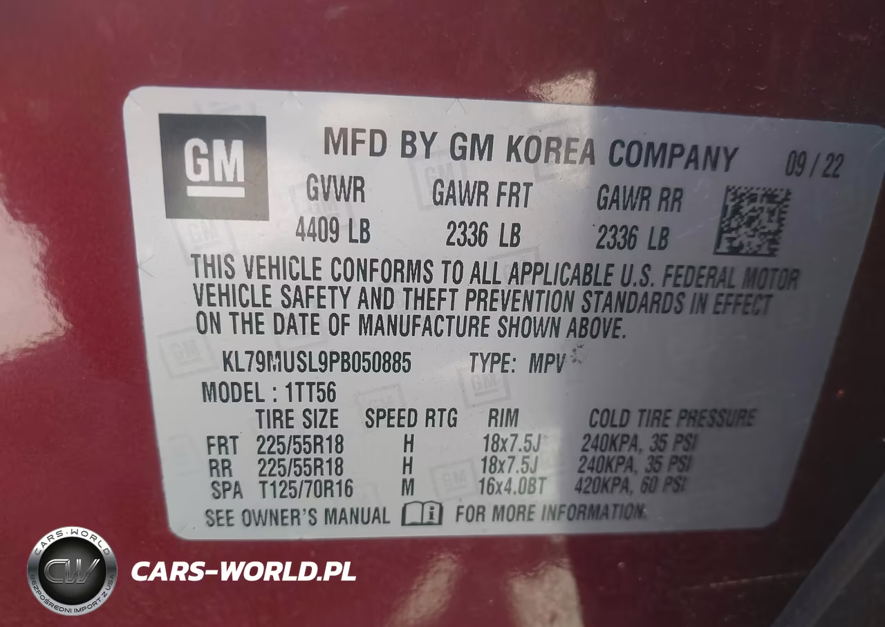 2023 Chevrolet Trailblazer Awd Rs VIN:KL79MUSL9PB050885 - 9