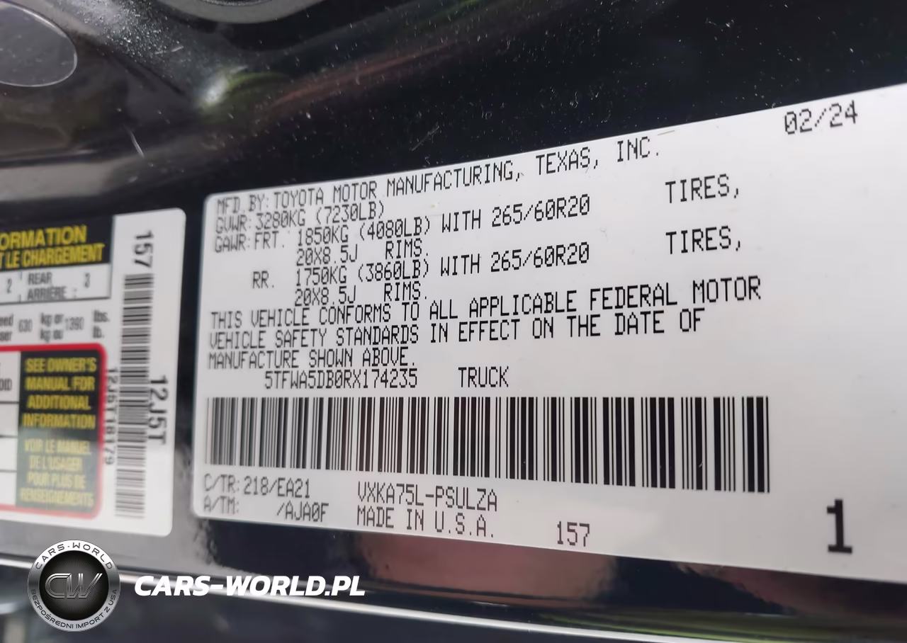 2024 Toyota Tundra Limited VIN:5TFWA5DB0RX174235 - 9