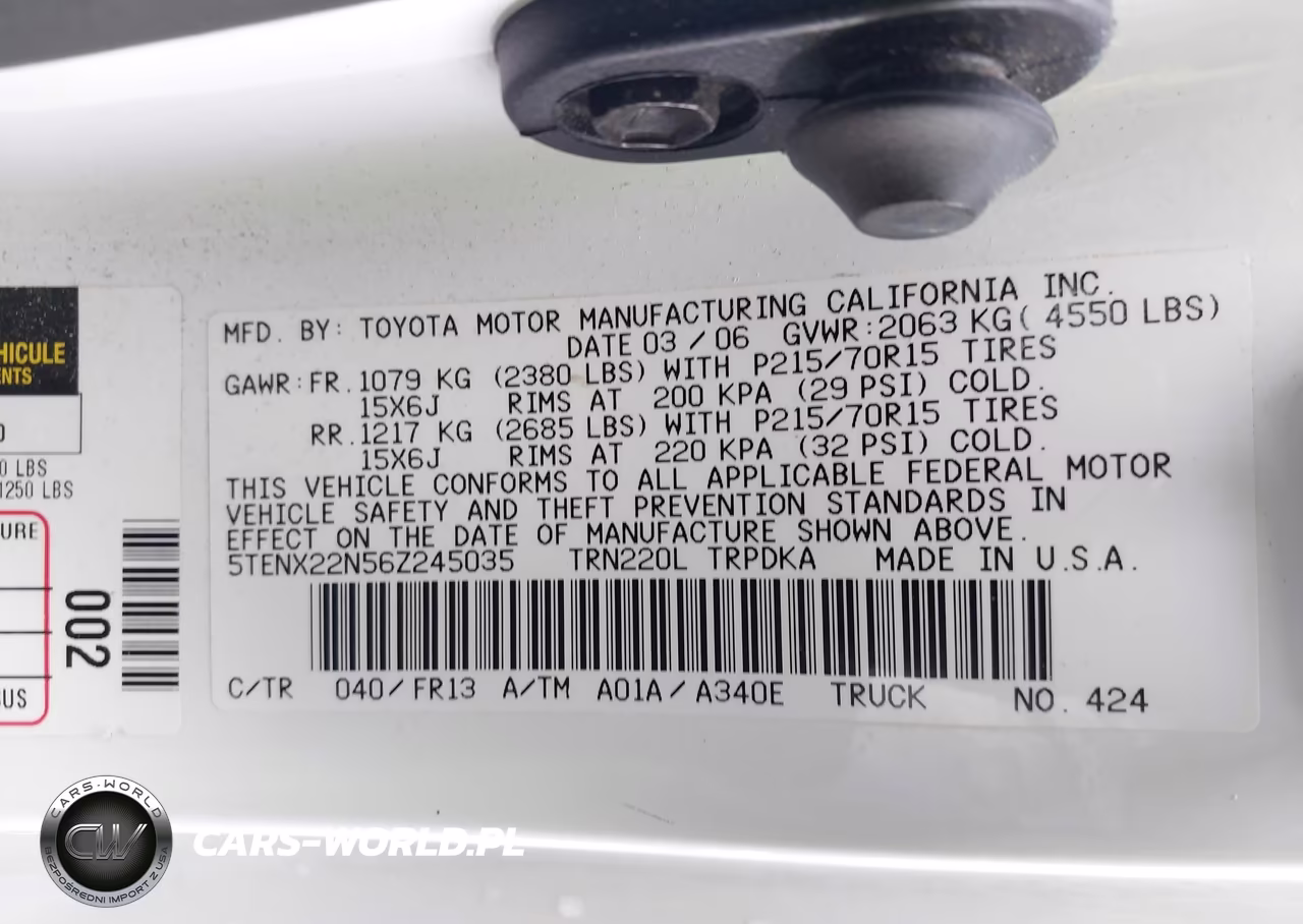 2006 Toyota Tacoma VIN:5TENX22N56Z245035 - 9