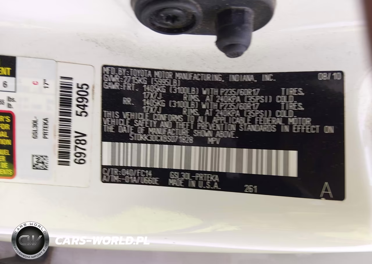 2011 Toyota Sienna Le V6 VIN:5TDKK3DCXBS071828 - 9