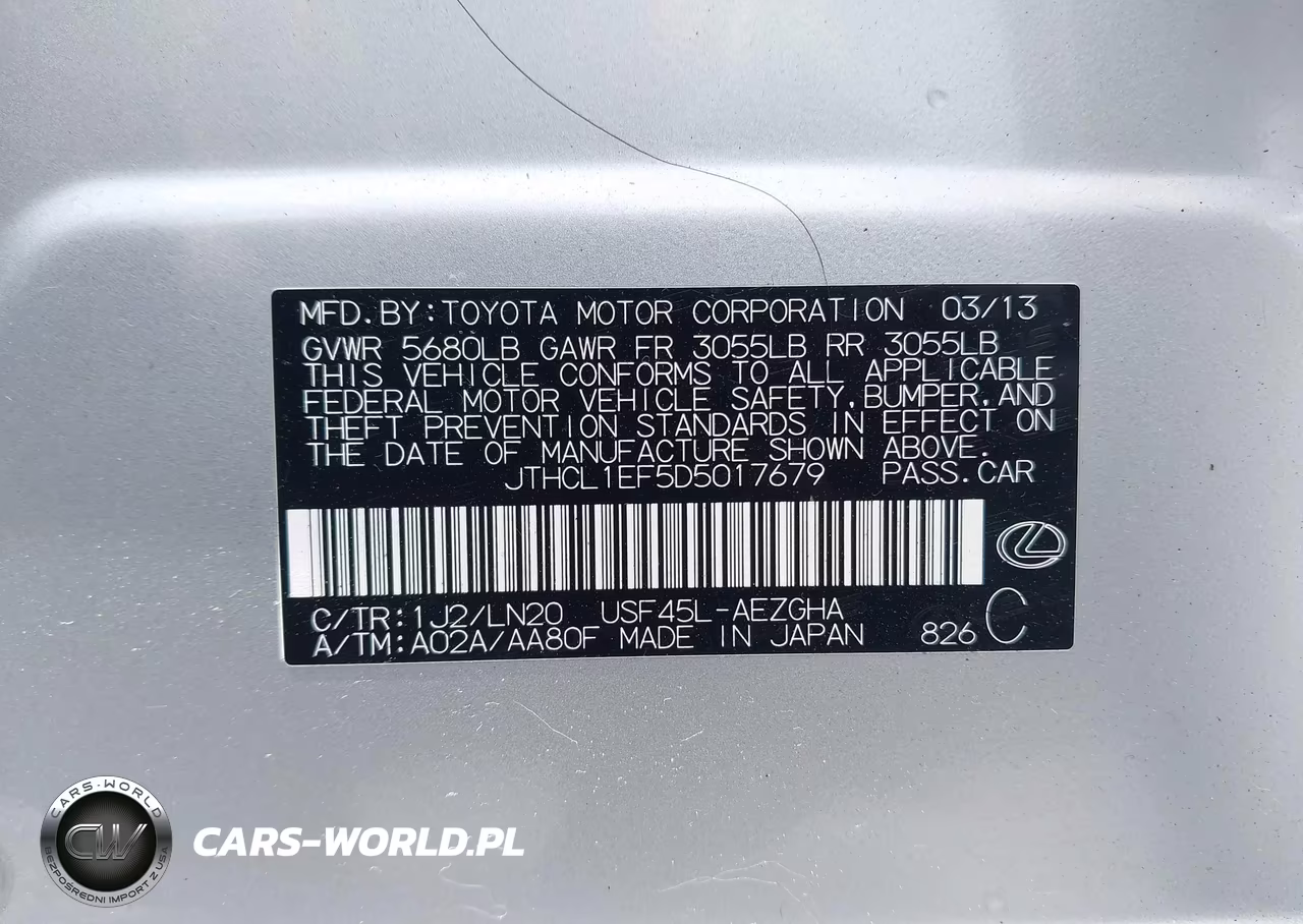 2013 Lexus Ls 460 VIN:JTHCL1EF5D5017679 - 9