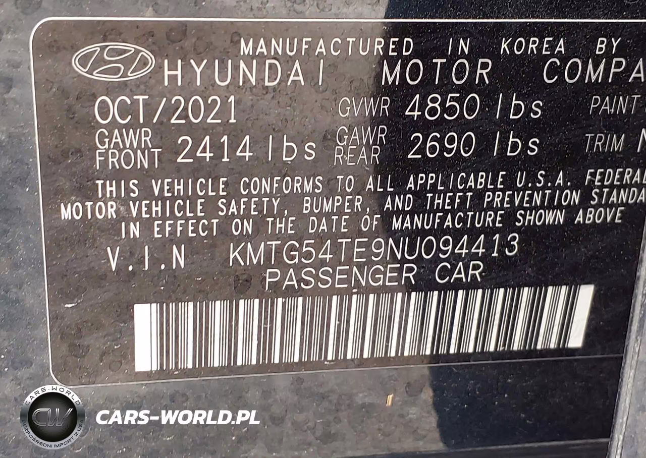 2022 Genesis G70 3.3T Rwd VIN:KMTG54TE9NU094413 - 9