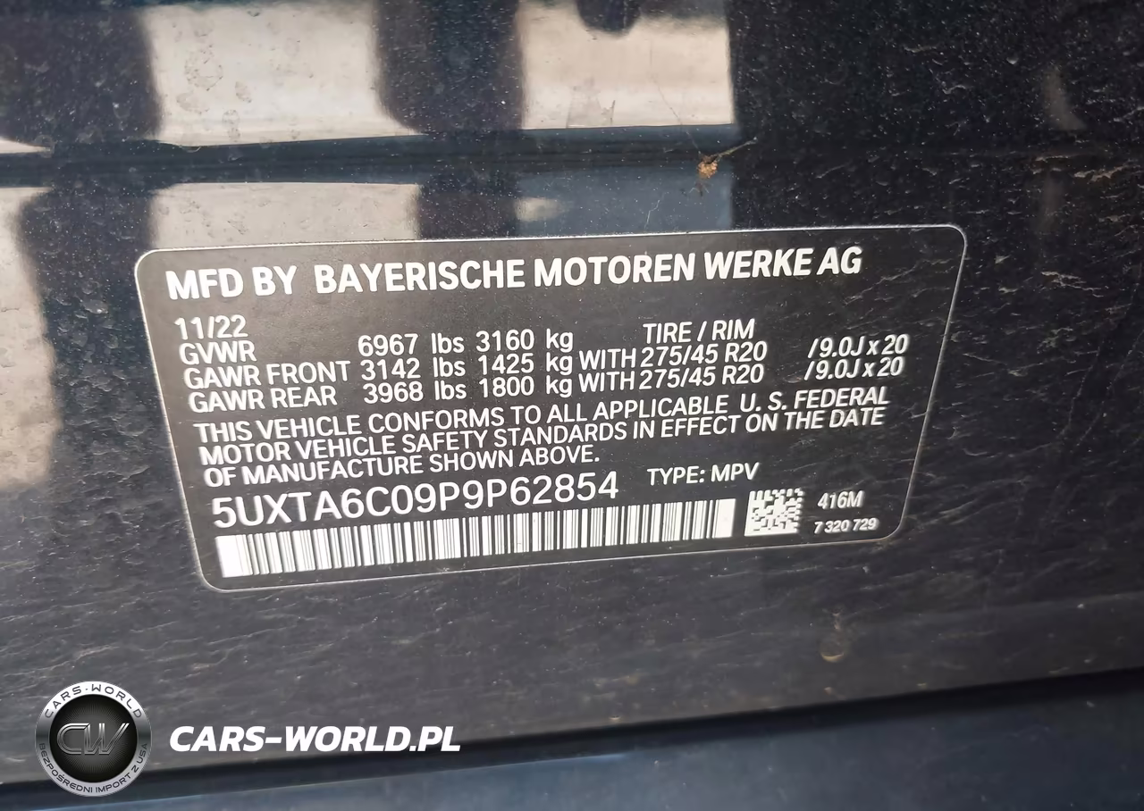 2023 BMW X5 Phev xDrive45E VIN:5UXTA6C09P9P62854 - 9
