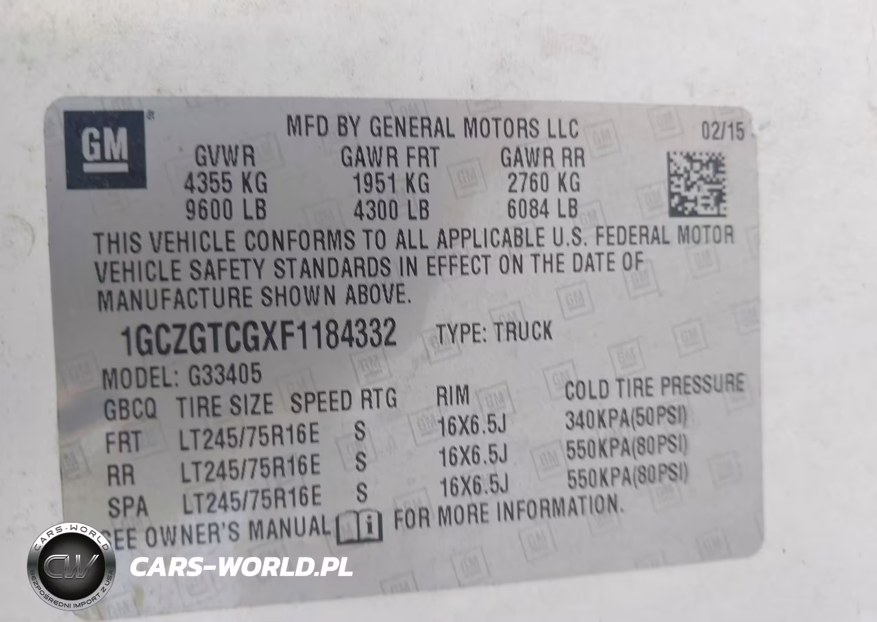 2015 Chevrolet Express 3500 Work Van VIN:1GCZGTCGXF1184332 - 9