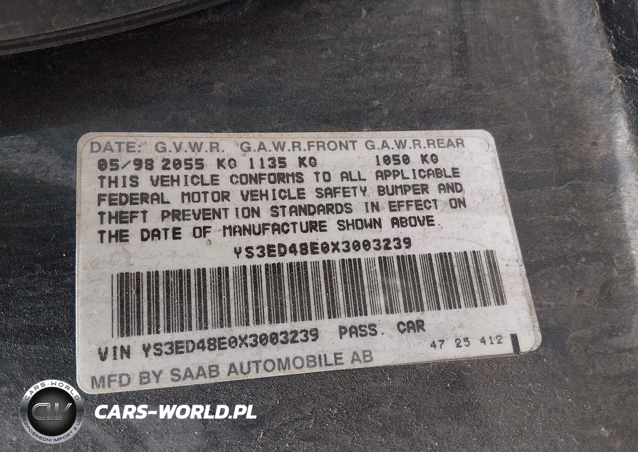 1999 Saab 9-5 VIN:YS3ED48E0X3003239 - 9