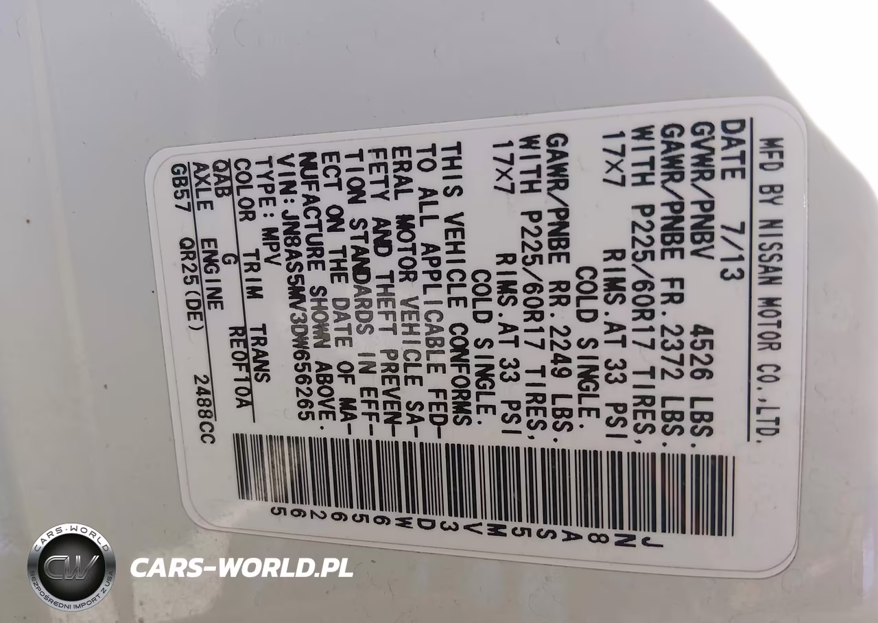 2013 Nissan Rogue S-Sv VIN:JN8AS5MV3DW656265 - 9