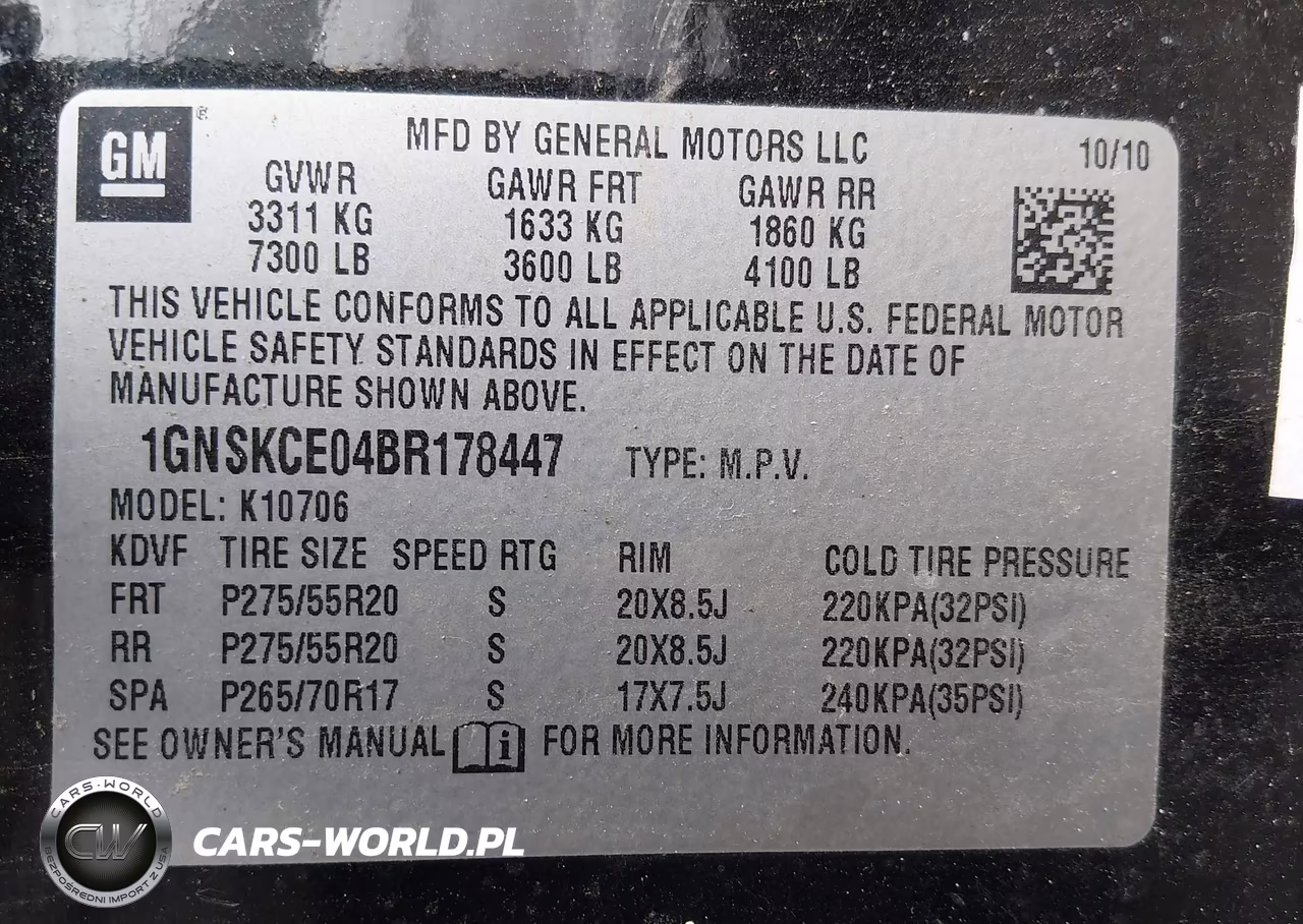 2011 Chevrolet Tahoe Ltz VIN:1GNSKCE04BR178447 - 9