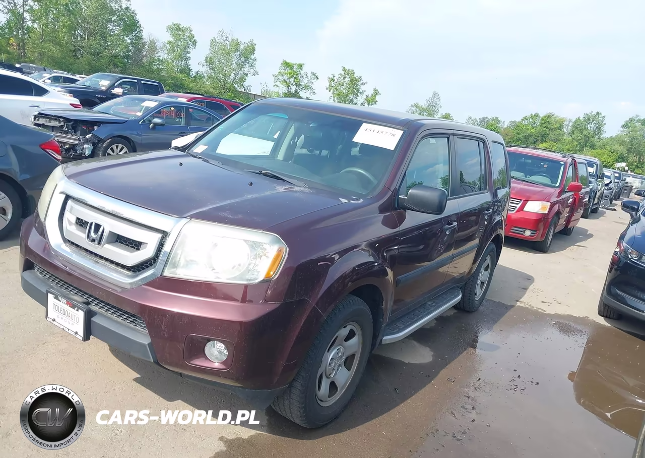 2010 Honda Pilot Lx VIN:5FNYF4H25AB038051 - 2