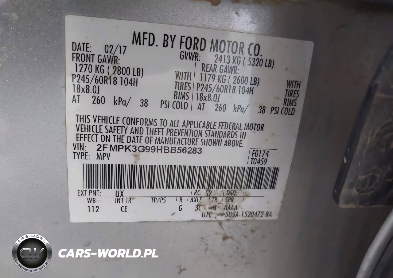 2017 Ford Edge Se VIN:2FMPK3G99HBB56283 - 9