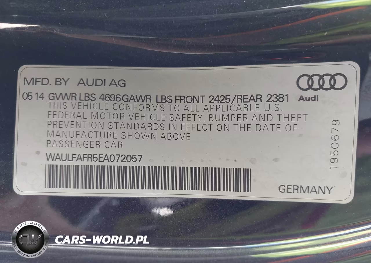 2014 Audi A5 2.0T Premium VIN:WAULFAFR5EA072057 - 9