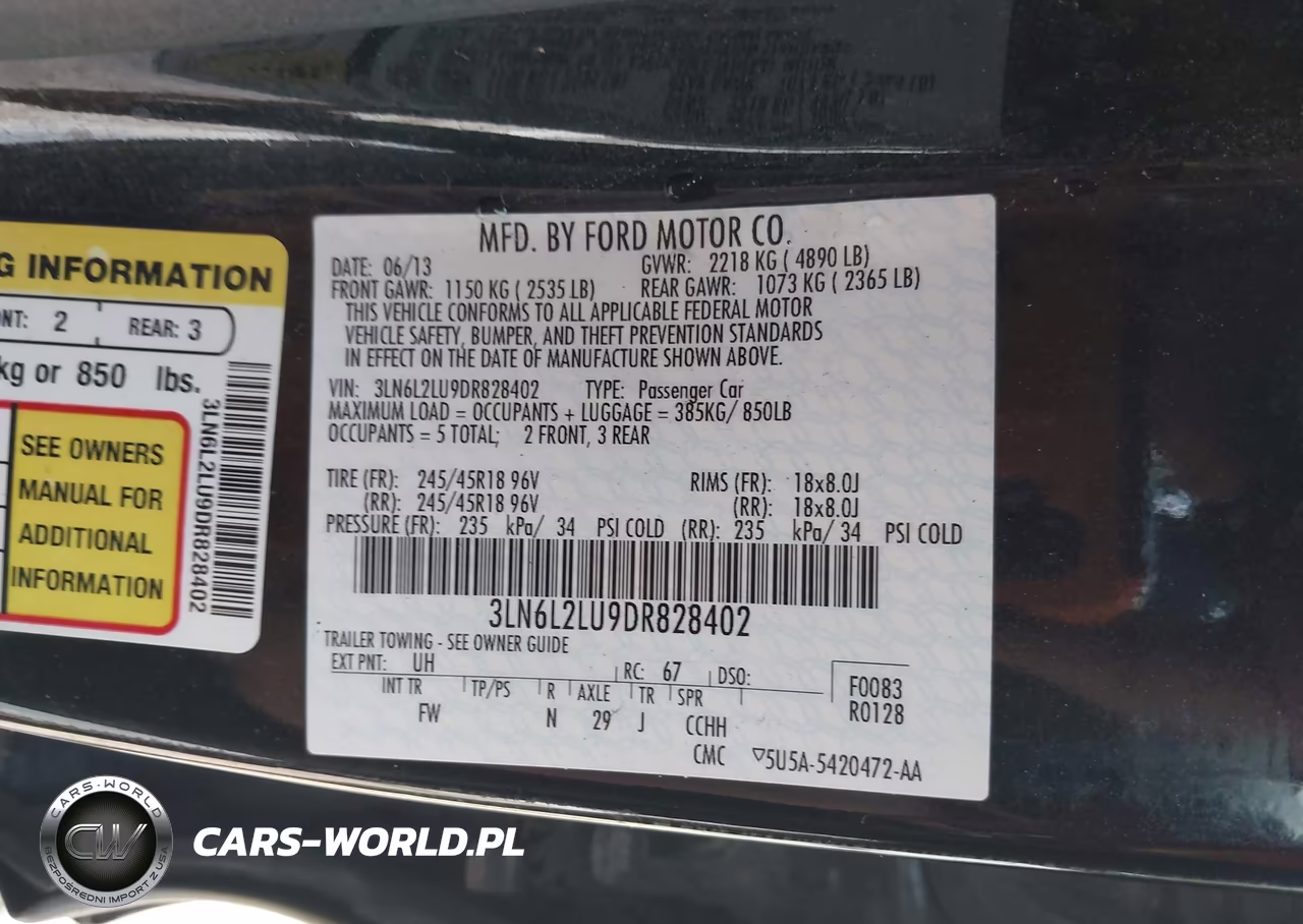 2013 Lincoln Mkz Hybrid VIN:3LN6L2LU9DR828402 - 9