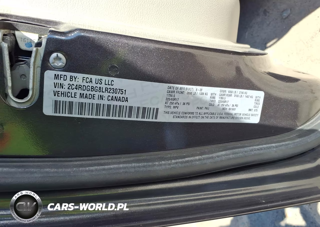 2020 Dodge Grand Caravan Se VIN:2C4RDGBG8LR230751 - 9