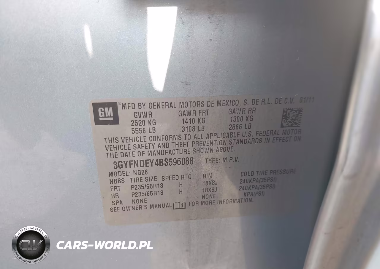2011 Cadillac Srx Luxury Collection VIN:3GYFNDEY4BS596088 - 9