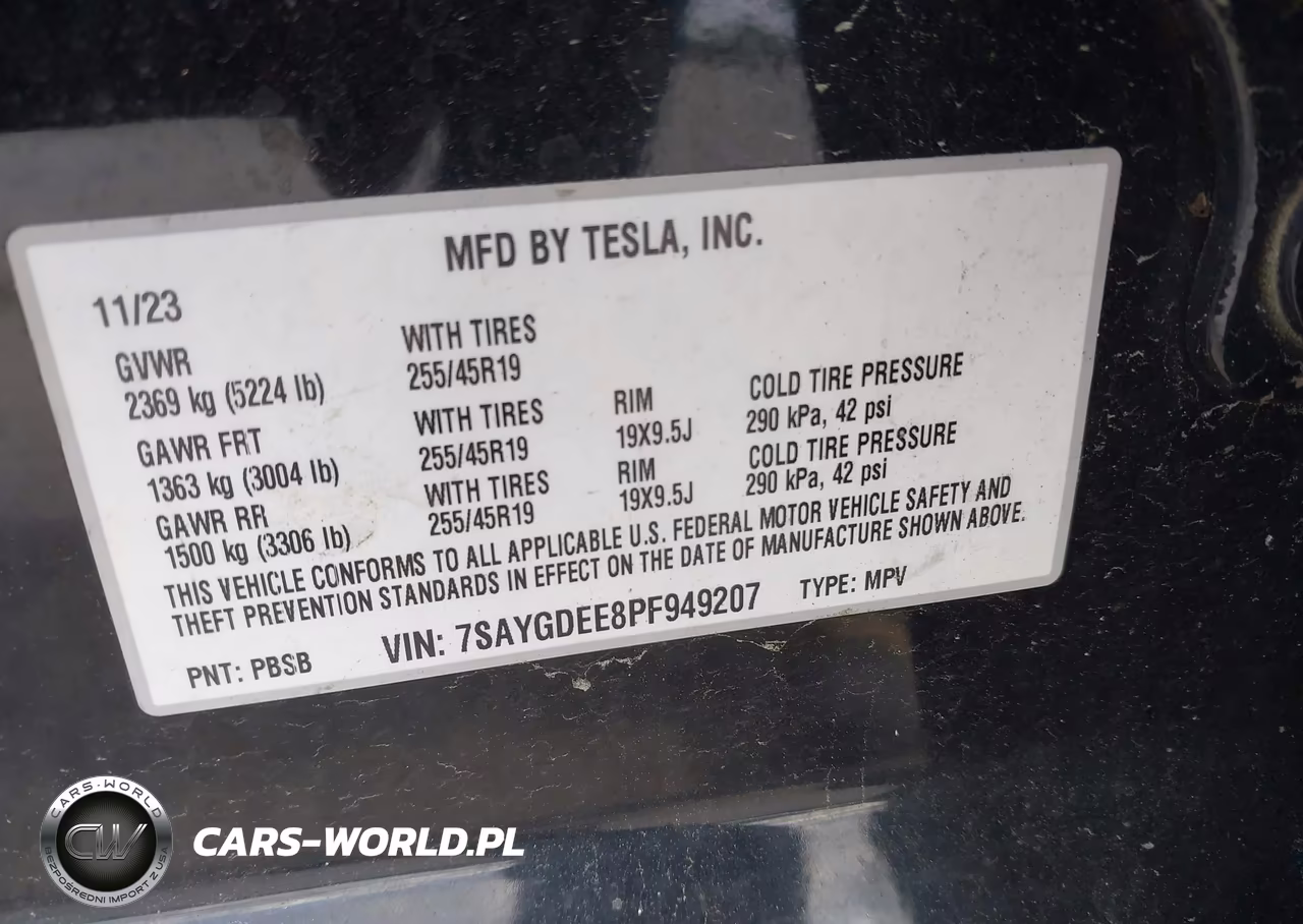 2023 Tesla Model Y Awd-Long Range Dual Motor All-Wheel Drive VIN:7SAYGDEE8PF949207 - 9