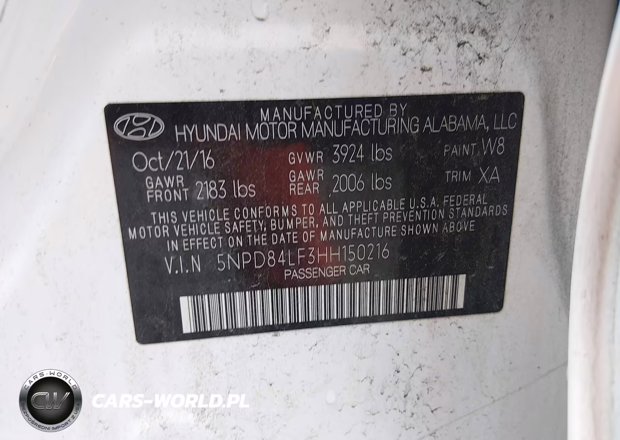 2017 Hyundai Elantra Se VIN:5NPD84LF3HH150216 - 9