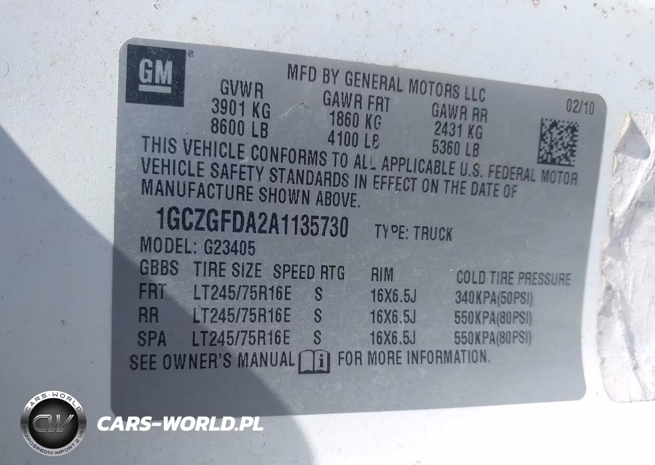 2010 Chevrolet Express 2500 Work Van VIN:1GCZGFDA2A1135730 - 9