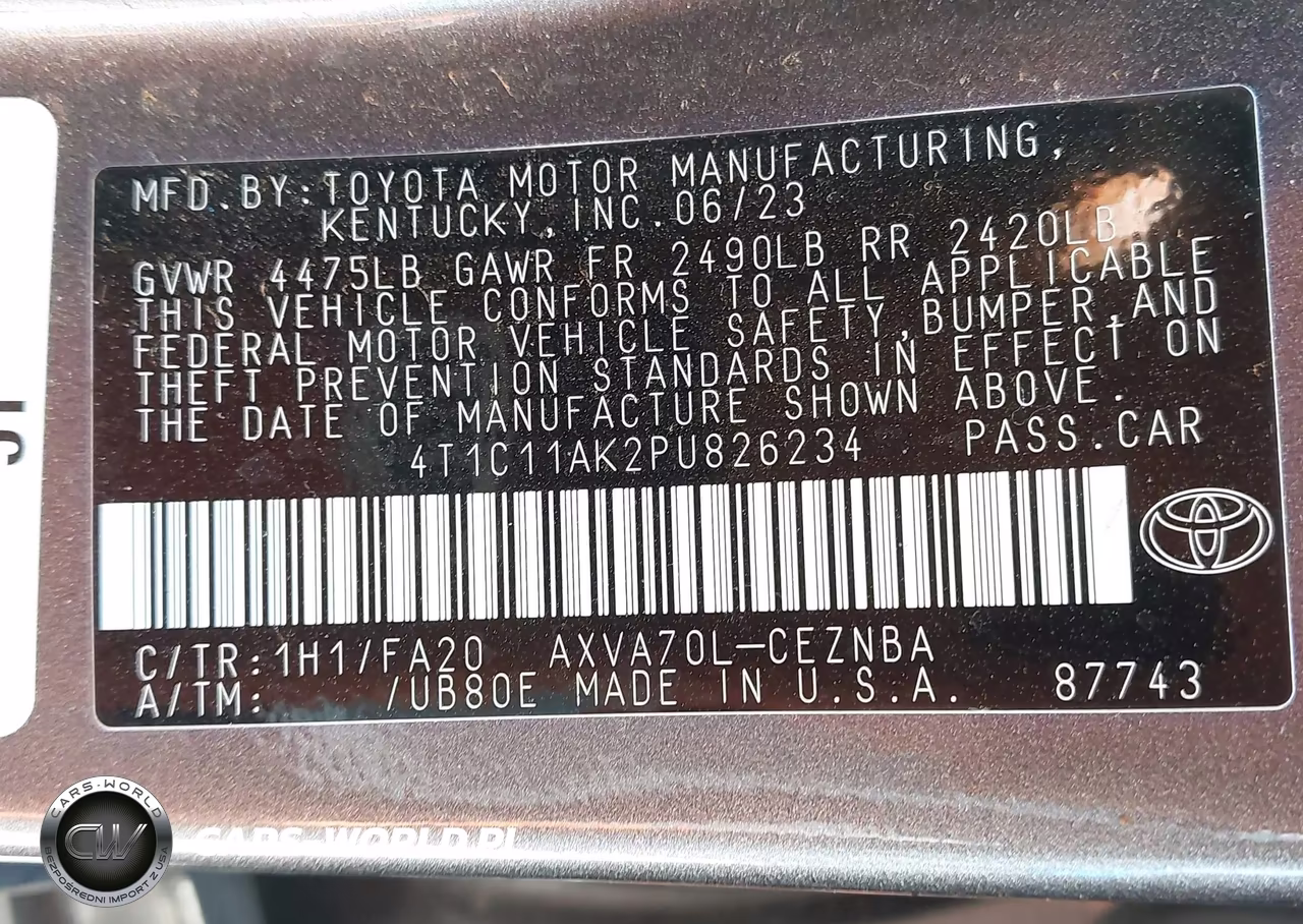 2023 Toyota Camry Le VIN:4T1C11AK2PU826234 - 9