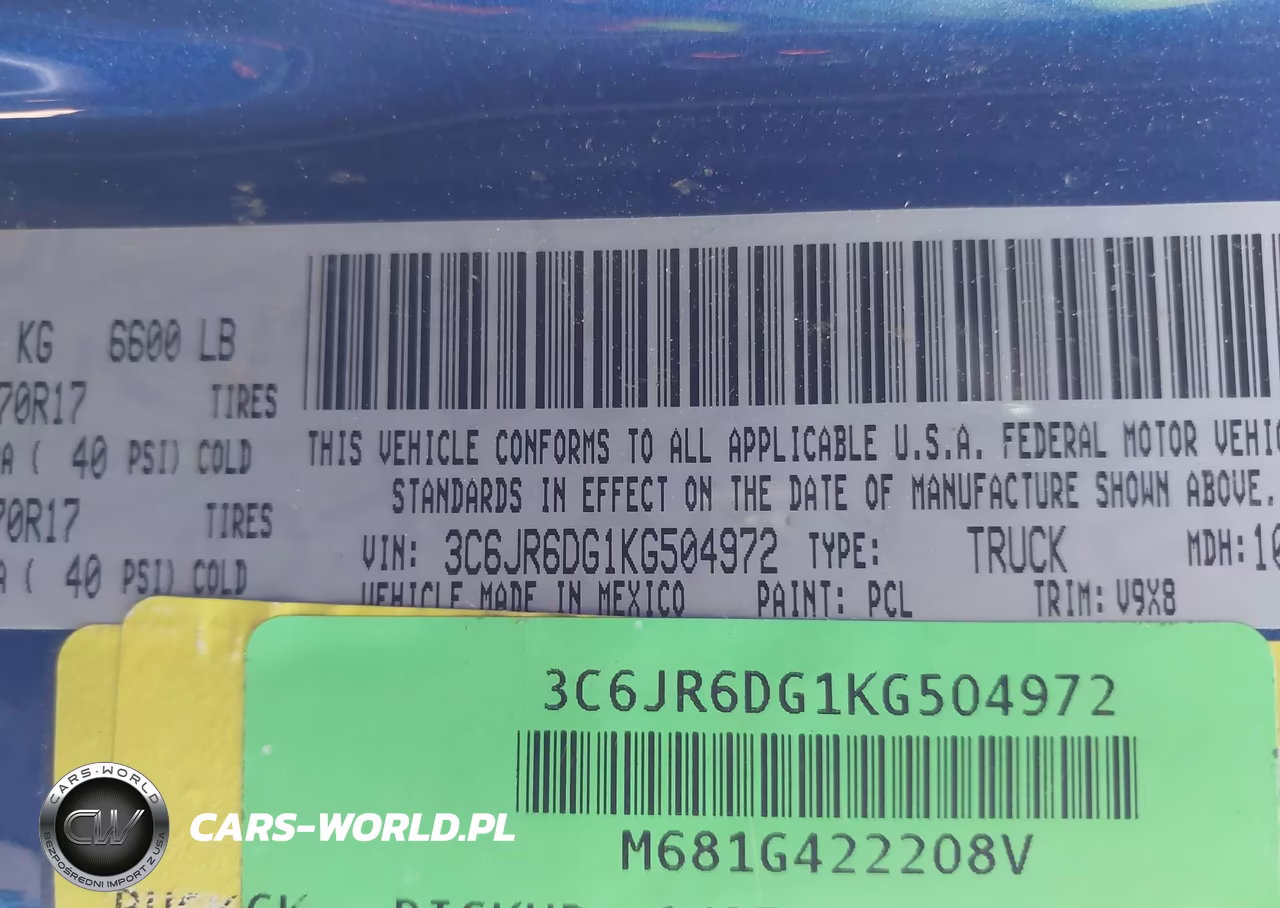 2019 Ram 1500 Classic Tradesman 4X2 8' Box VIN:3C6JR6DG1KG504972 - 9