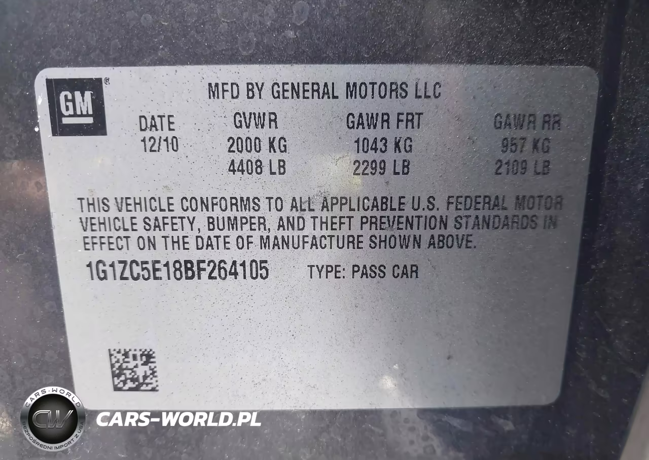 2011 Chevrolet Malibu 1Lt VIN:1G1ZC5E18BF264105 - 9