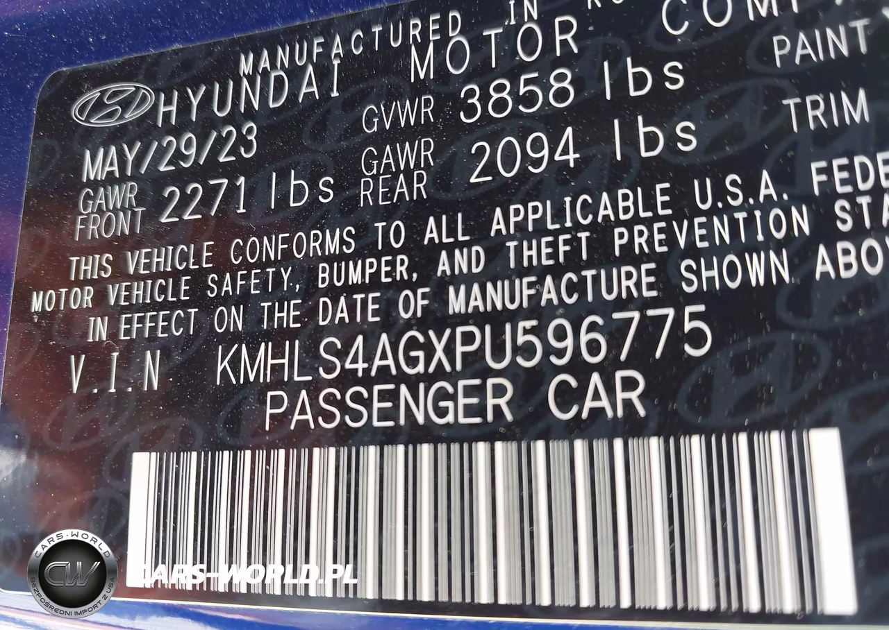 2023 Hyundai Elantra Sel VIN:KMHLS4AGXPU596775 - 9