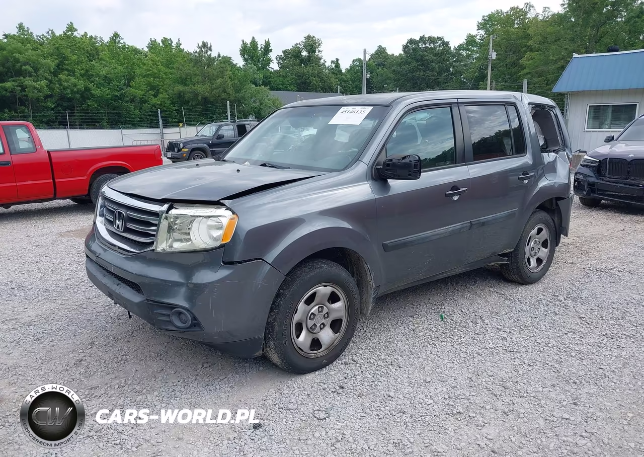 2013 Honda Pilot Lx VIN:5FNYF4H23DB002492 - 2