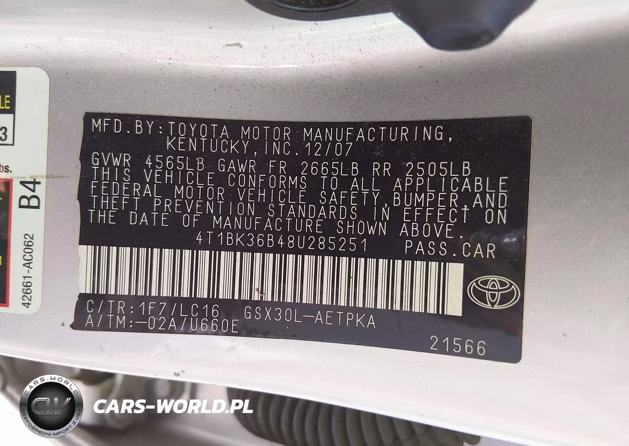 2008 Toyota Avalon Limited VIN:4T1BK36B48U285251 - 9