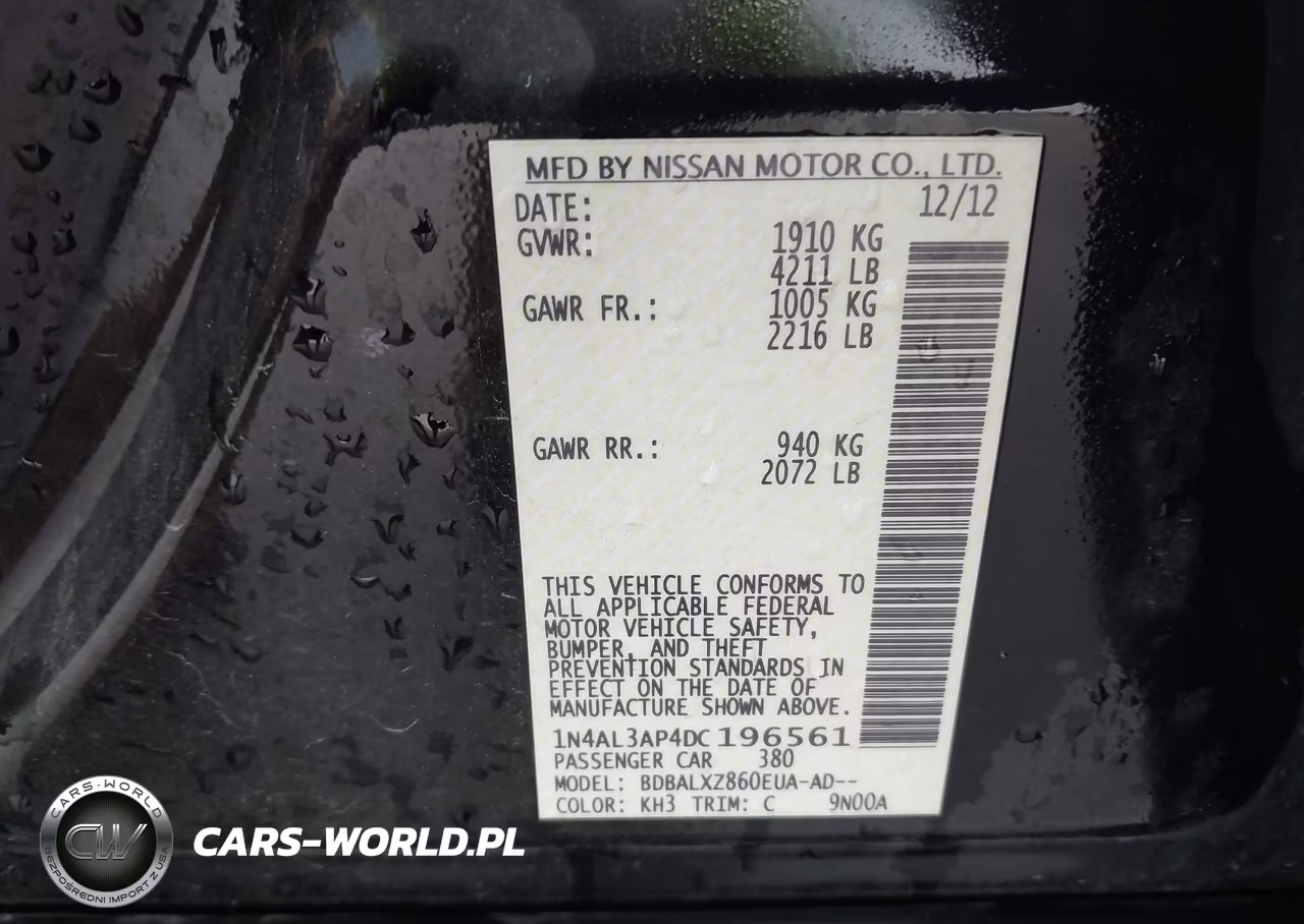 2013 Nissan Altima 2.5 Sl VIN:1N4AL3AP4DC196561 - 9