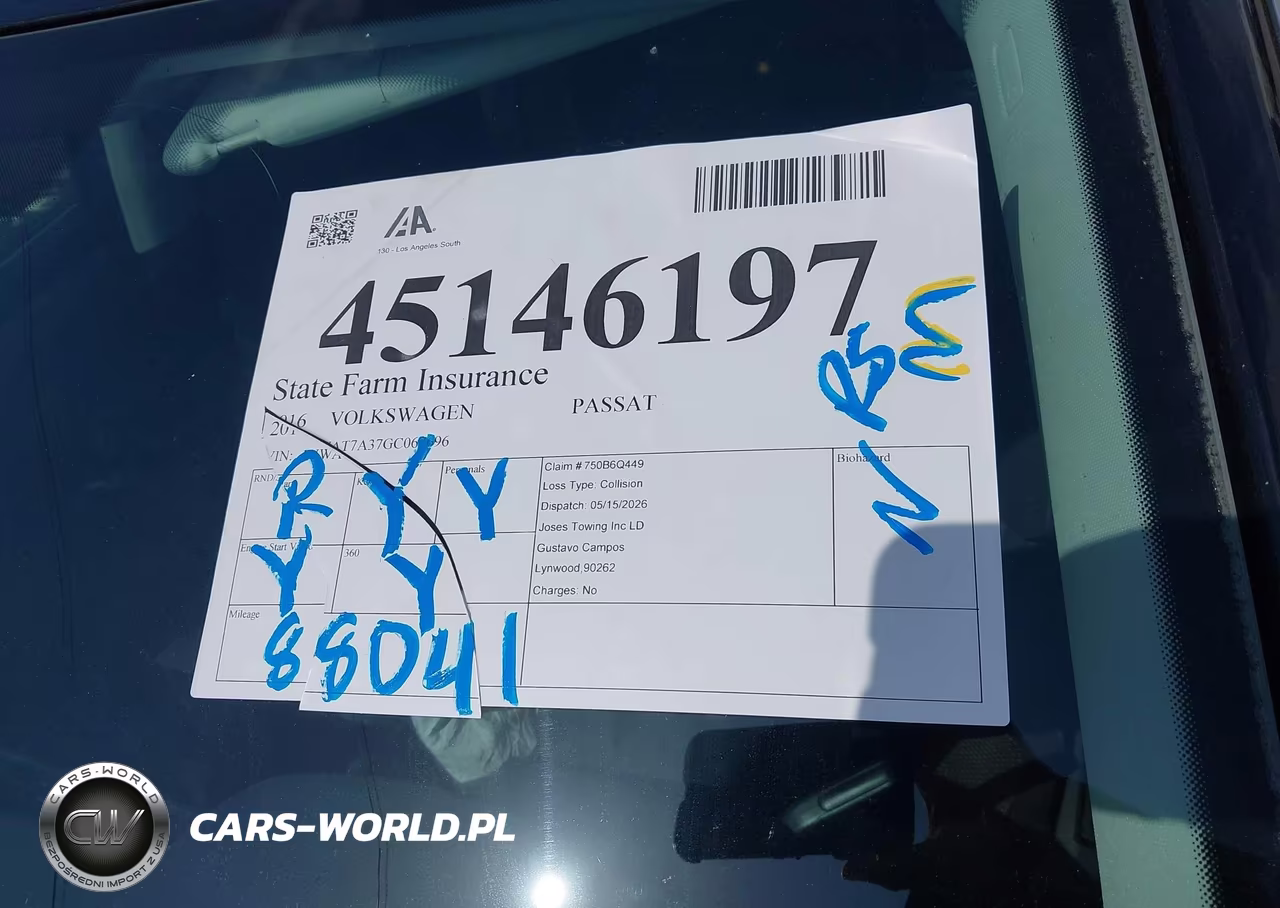 2016 Volkswagen Passat 1.8T S VIN:1VWAT7A37GC067696 - 18