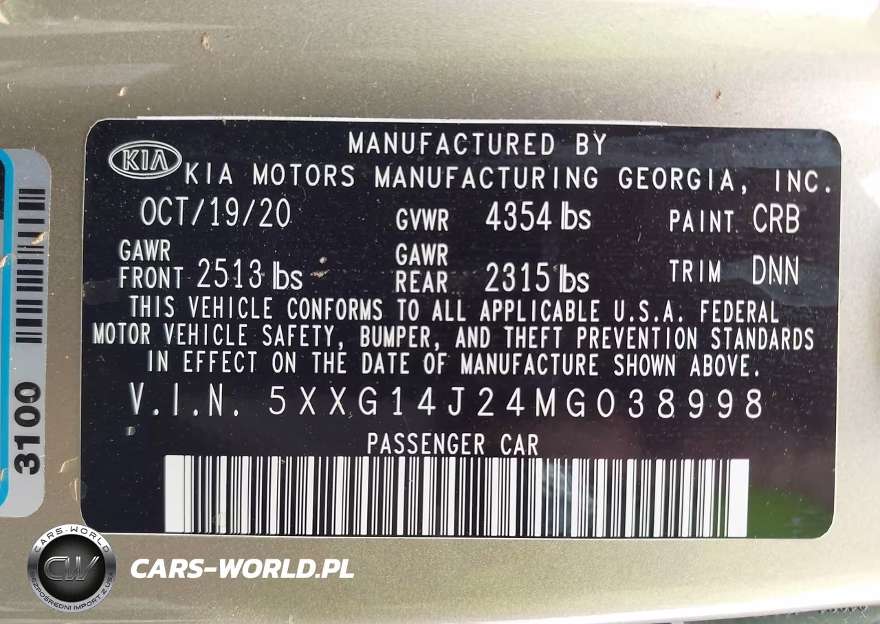 2021 Kia K5 Lxs VIN:5XXG14J24MG038998 - 9