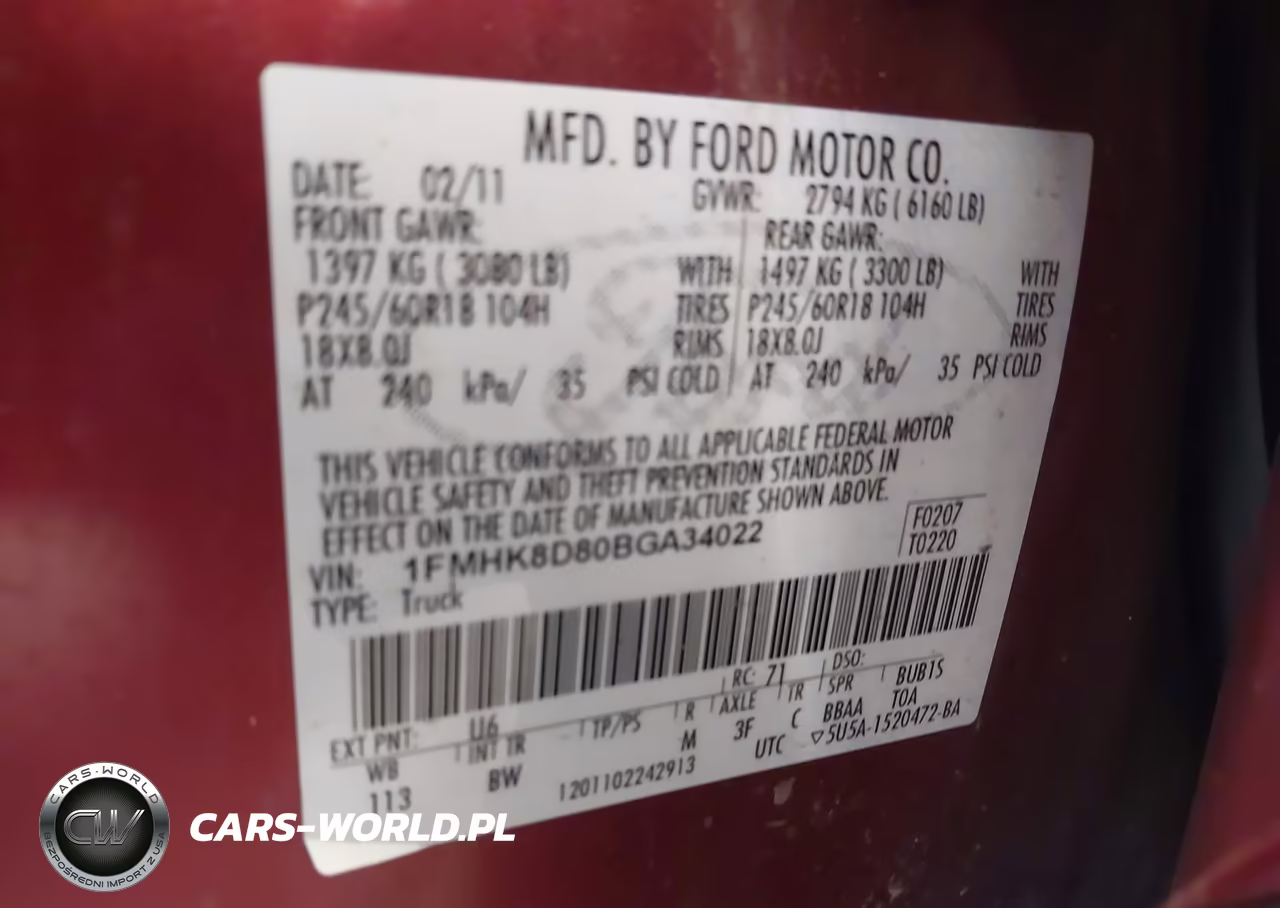 2011 Ford Explorer Xlt VIN:1FMHK8D80BGA34022 - 9