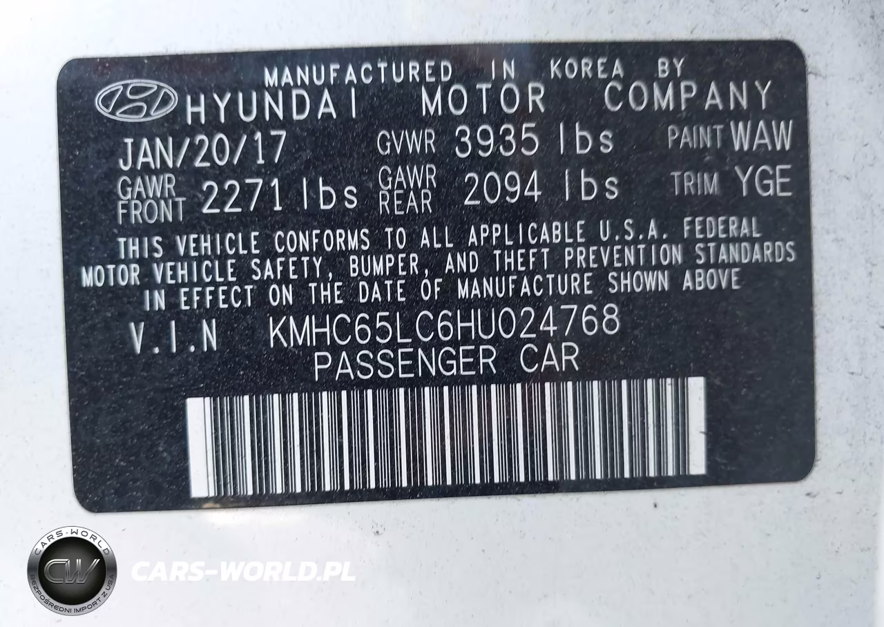 2017 Hyundai Ioniq Hybrid Blue VIN:KMHC65LC6HU024768 - 9