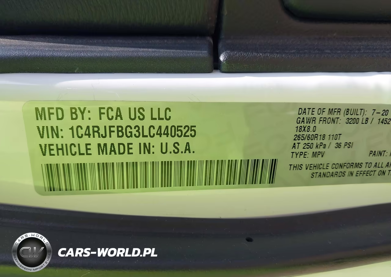 2020 Jeep Grand Cherokee Limited 4X4 VIN:1C4RJFBG3LC440525 - 9