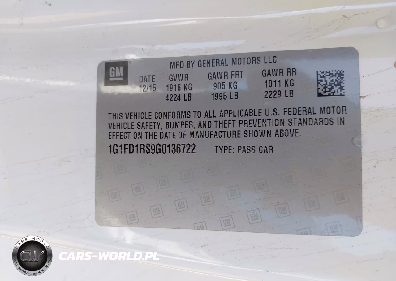 2016 Chevrolet Camaro 2Lt VIN:1G1FD1RS9G0136722 - 9