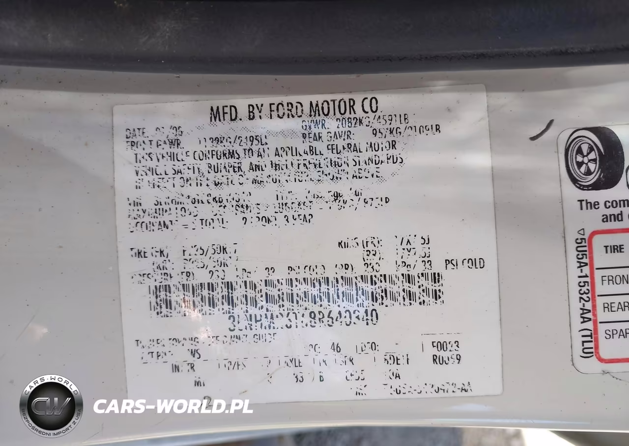 2008 Lincoln Mkz VIN:3LNHM26T68R640340 - 9