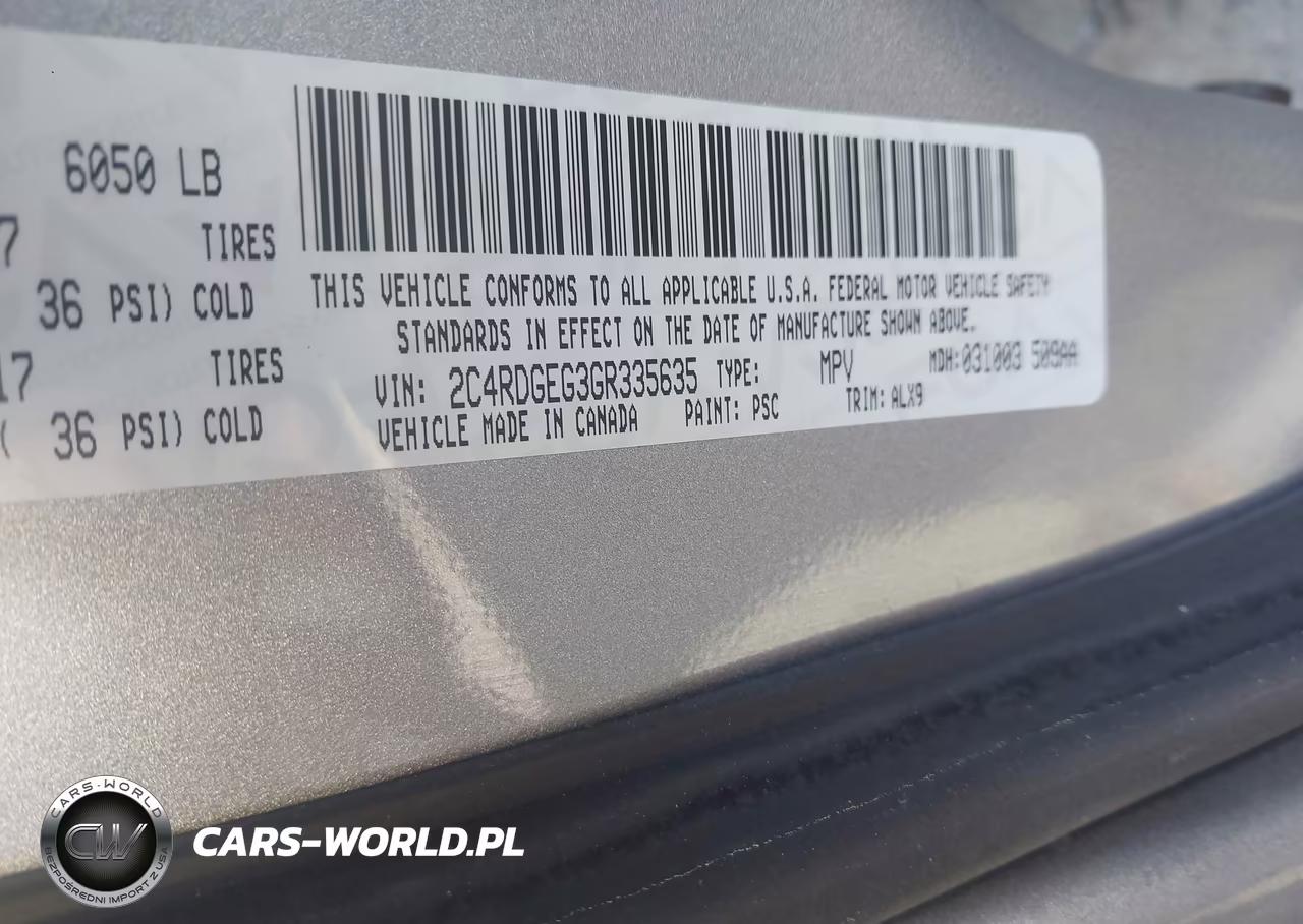 2016 Dodge Grand Caravan R-T VIN:2C4RDGEG3GR335635 - 9