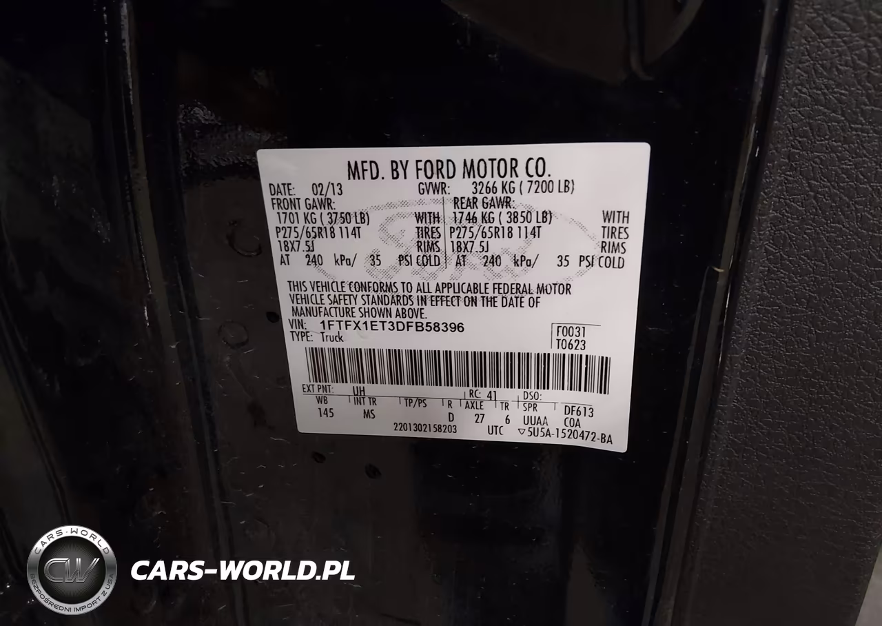 2013 Ford F-150 Xlt VIN:1FTFX1ET3DFB58396 - 9