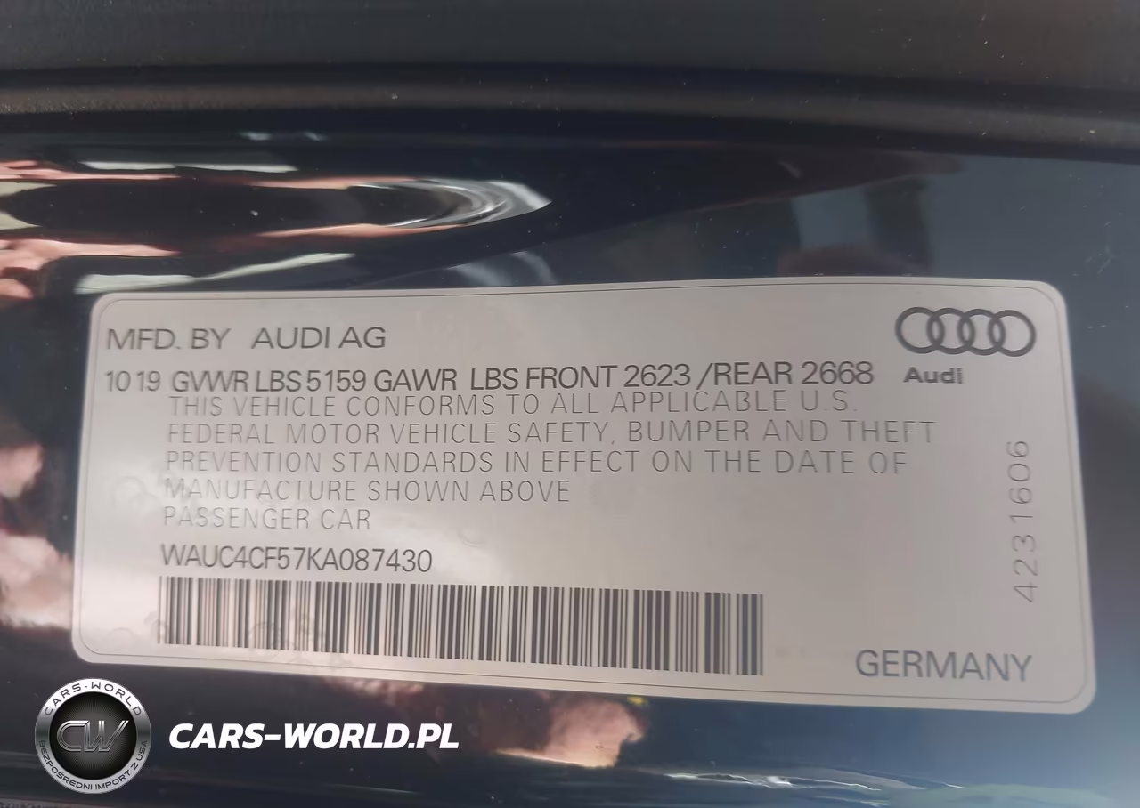 2019 Audi S5 3.0T Premium VIN:WAUC4CF57KA087430 - 9