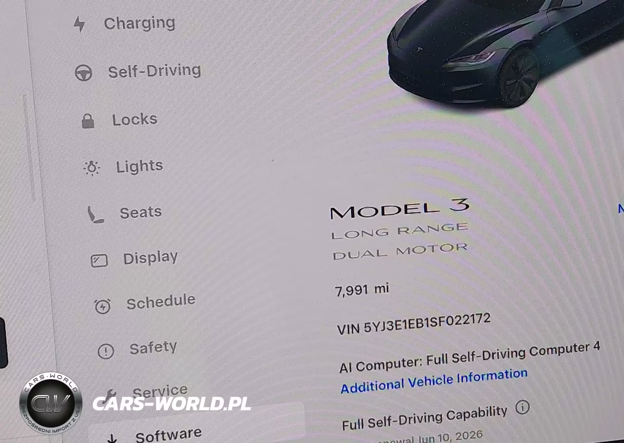 2025 Tesla Model 3 Long Range All-Wheel Drive VIN:5YJ3E1EB1SF022172 - 15