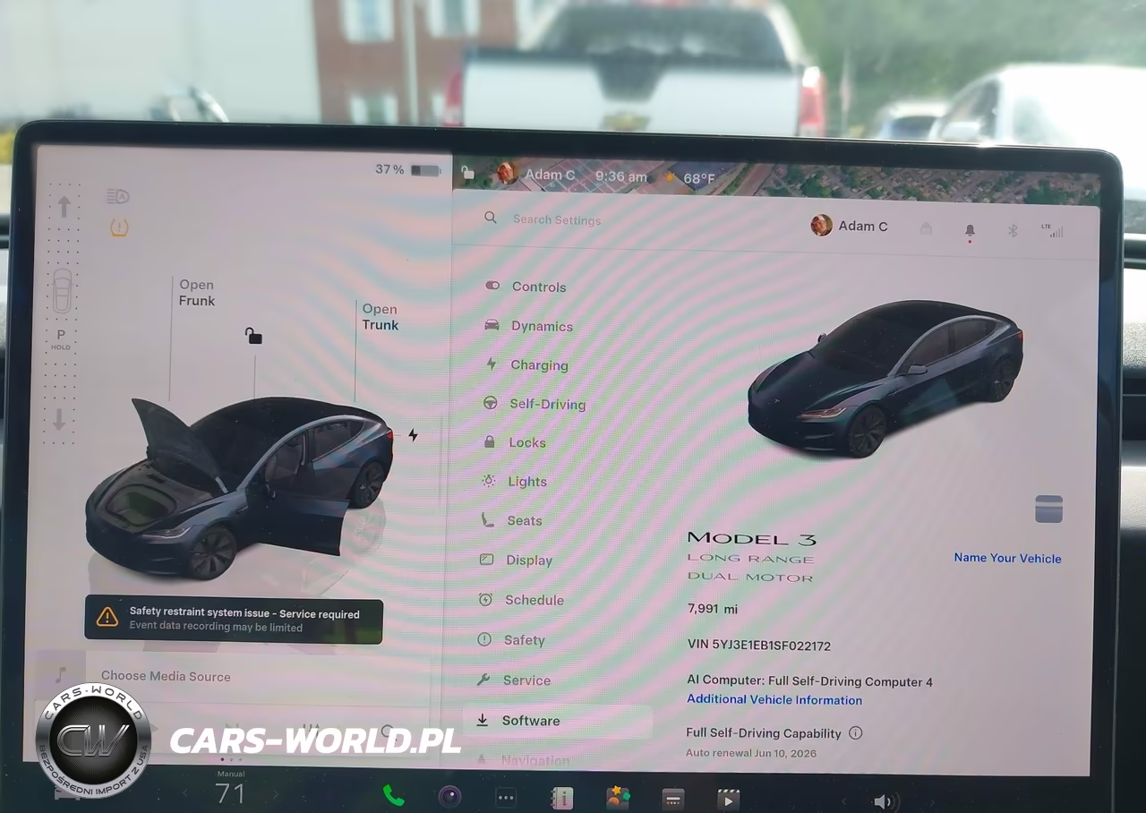 2025 Tesla Model 3 Long Range All-Wheel Drive VIN:5YJ3E1EB1SF022172 - 7