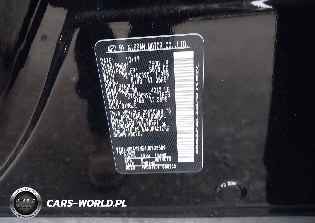 2018 Nissan Armada Platinum VIN:JN8AY2NE4J9733599 - 9