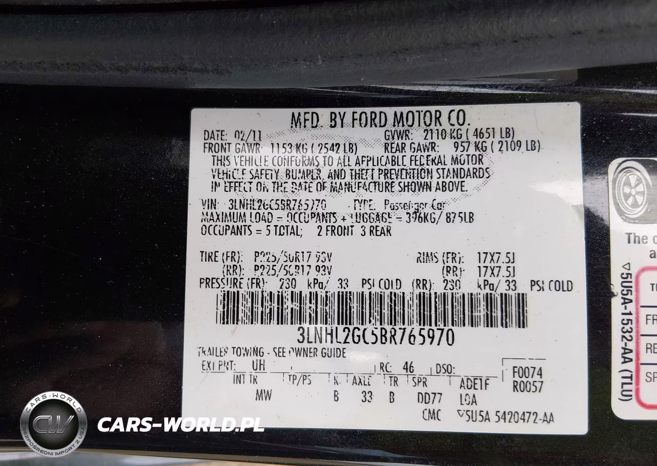 2011 Lincoln Mkz VIN:3LNHL2GC5BR765970 - 9