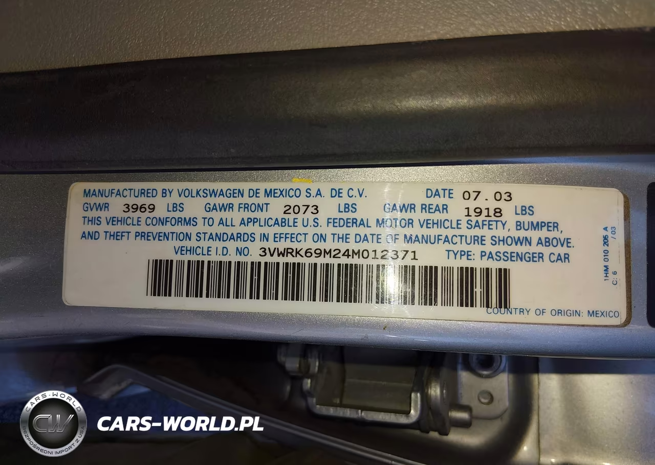 2004 Volkswagen Jetta Gl VIN:3VWRK69M24M012371 - 9