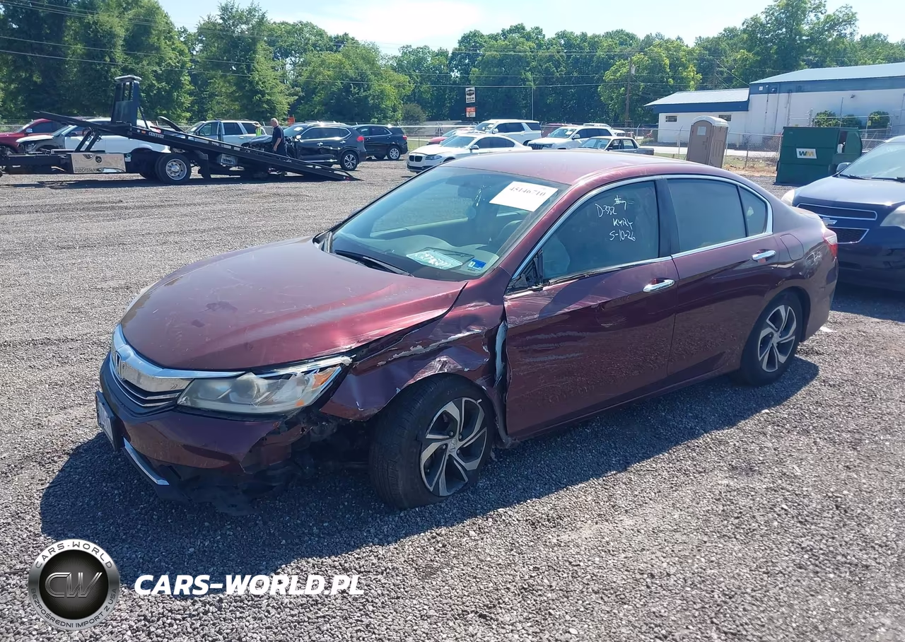 2016 Honda Accord Lx VIN:1HGCR2F34GA168326 - 2