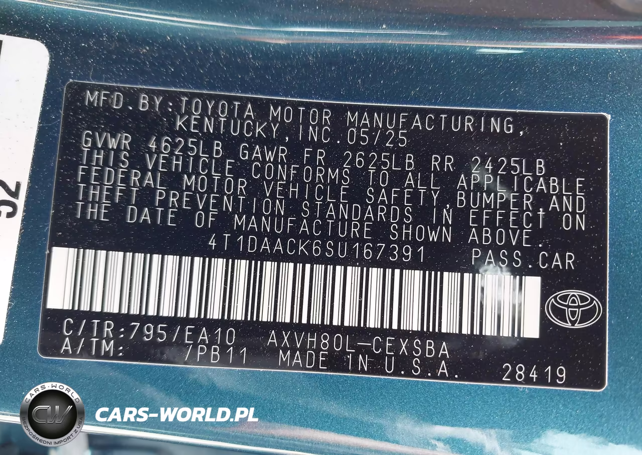 2025 Toyota Camry Se VIN:4T1DAACK6SU167391 - 9