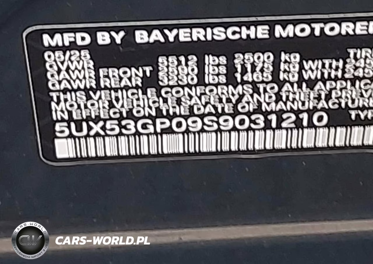 2025 BMW X3 30 xDrive VIN:5UX53GP09S9031210 - 9